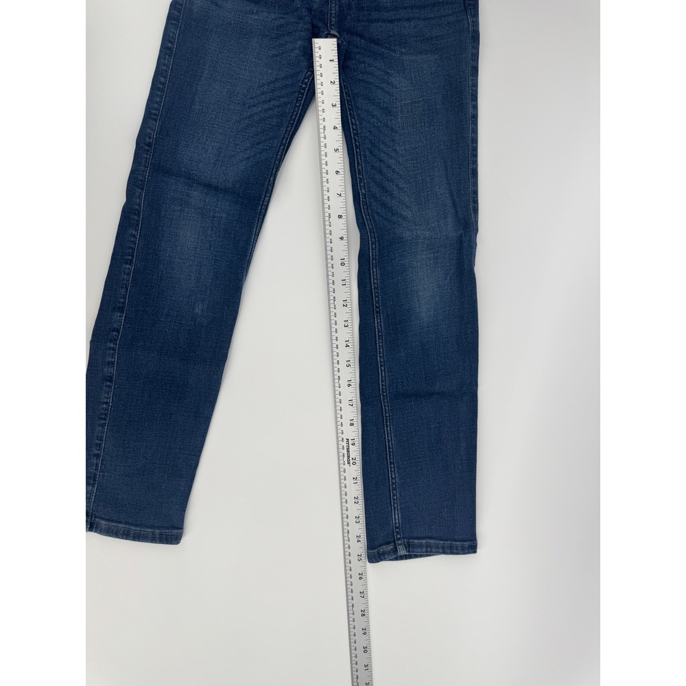 Abercrombie Kids Straight Leg Jeans Medium Wash Blue Size 9/10 Long - Picture 5 of 11